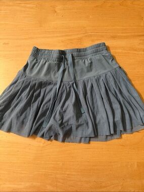 JoyLab Pleated Athletic Mini Skirt in Slate Blue